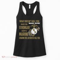 Marine What Doesn't Kill You Makes Your Stronger US Women's Tank Top thumb 0