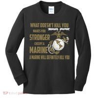 Marine What Doesn't Kill You Makes Your Stronger US Kids Long Sleeve Shirt thumb 0