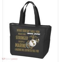 Marine What Doesn't Kill You Makes Your Stronger US Tote Bag thumb 3
