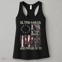 Ultra MAGA And Proud Of It Gun USA Flag Patriots Women's Tank Top thumb 3