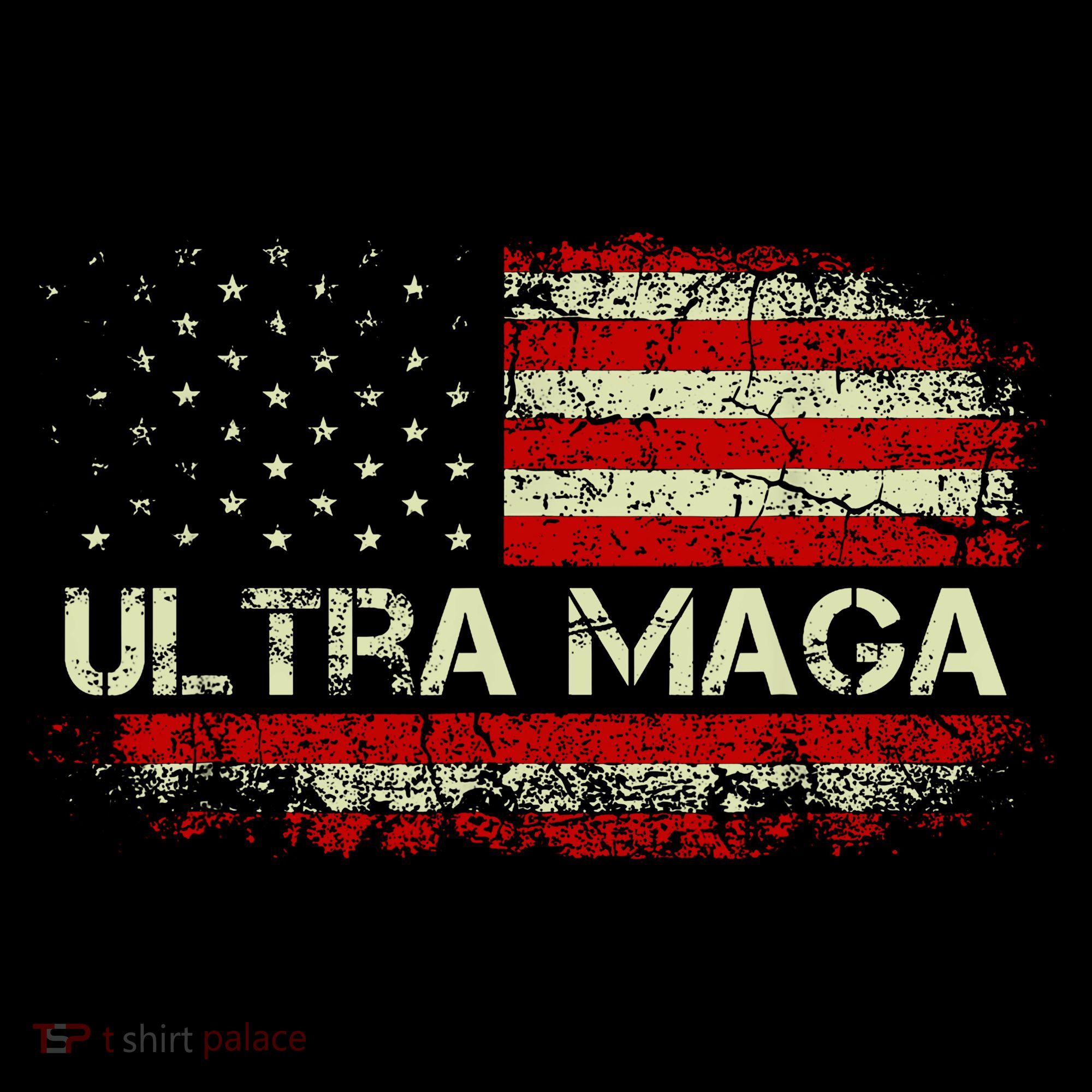 Ultra Maga American Flag Ornament