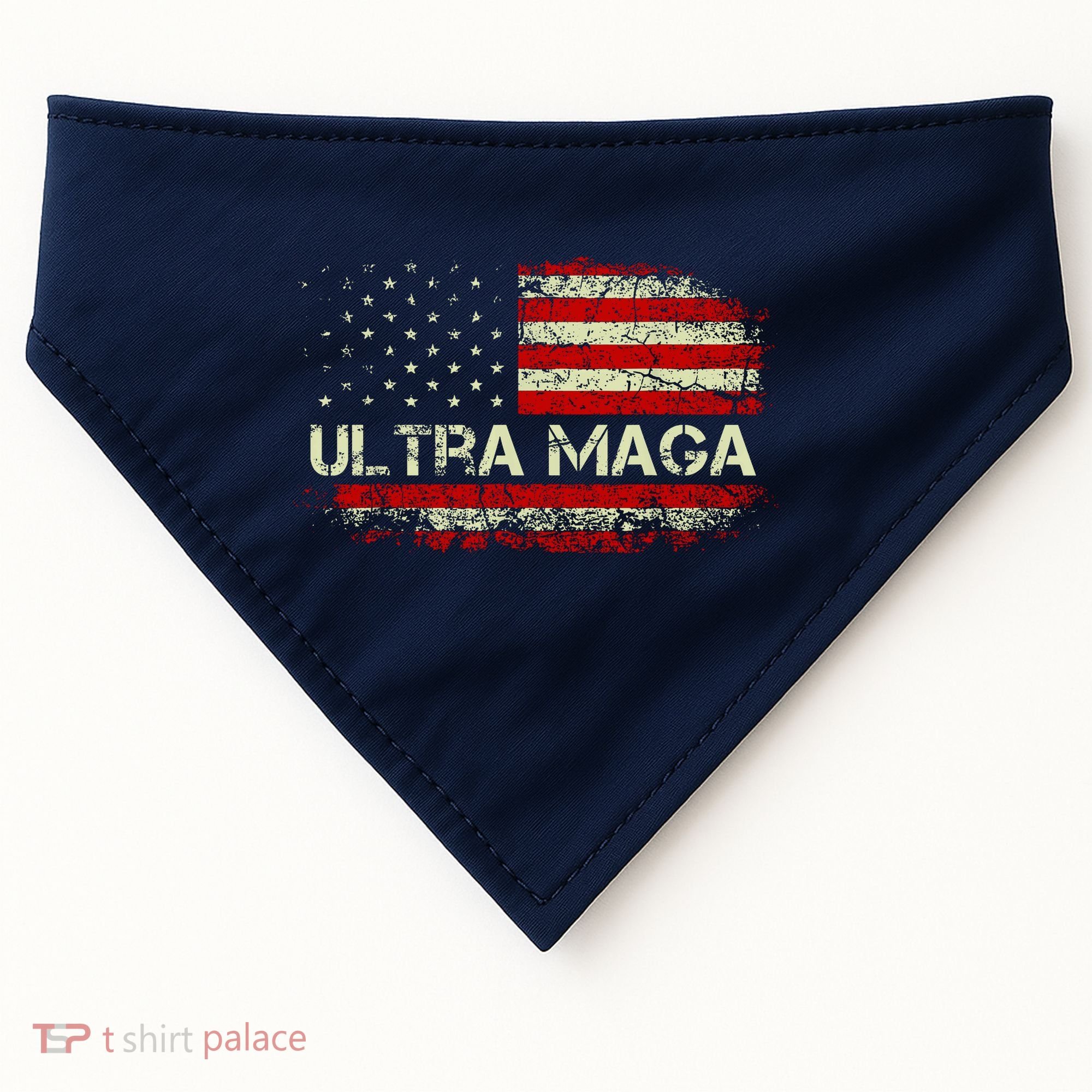Ultra Maga American Flag USA-Made Doggie Bandana