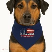 Ultra Maga American Flag USA-Made Doggie Bandana thumb 1