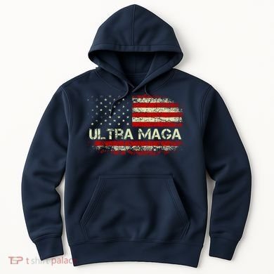 Ultra Maga American Flag Hoodie