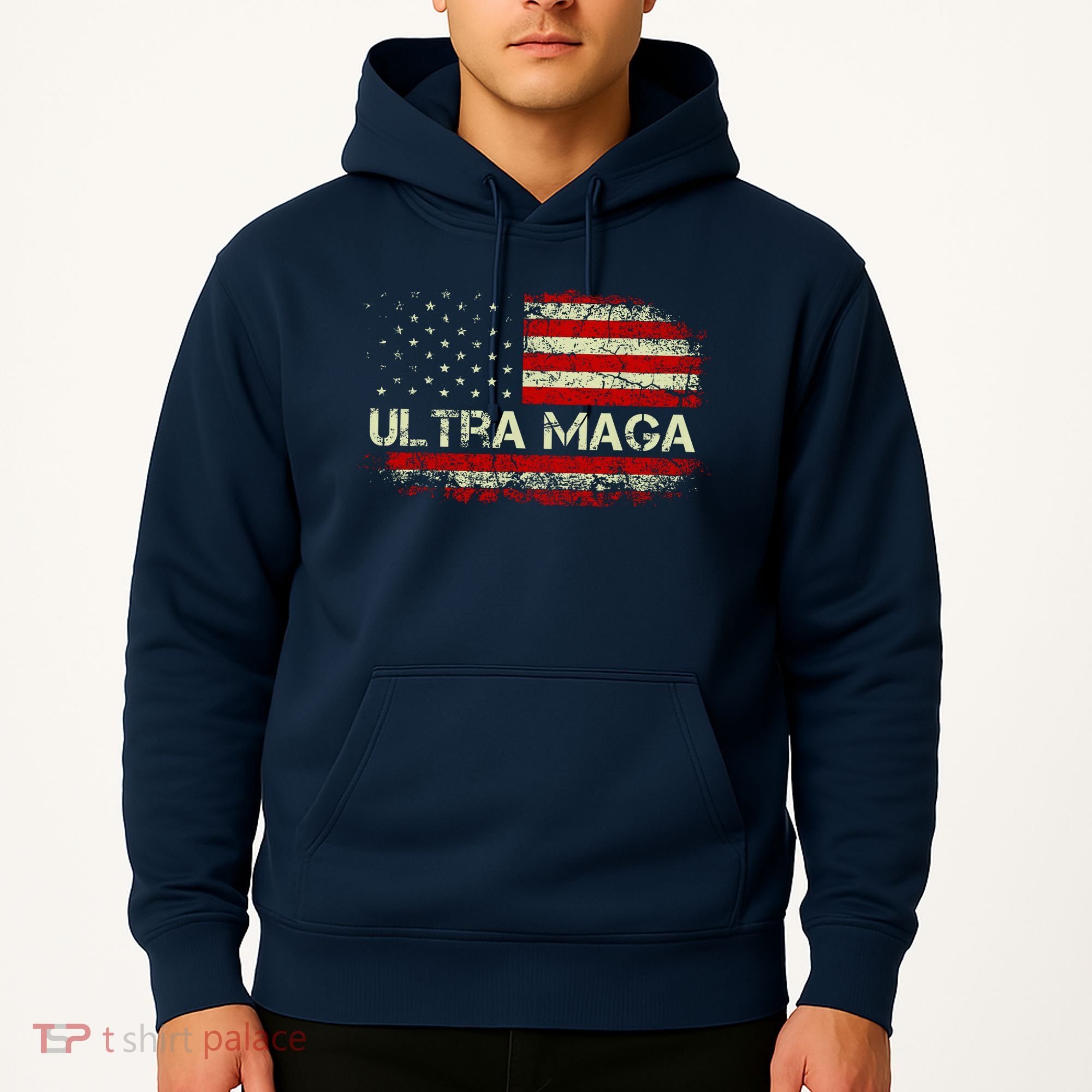 Ultra Maga American Flag Hoodie