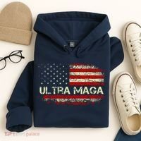 Ultra Maga American Flag Hoodie thumb 4