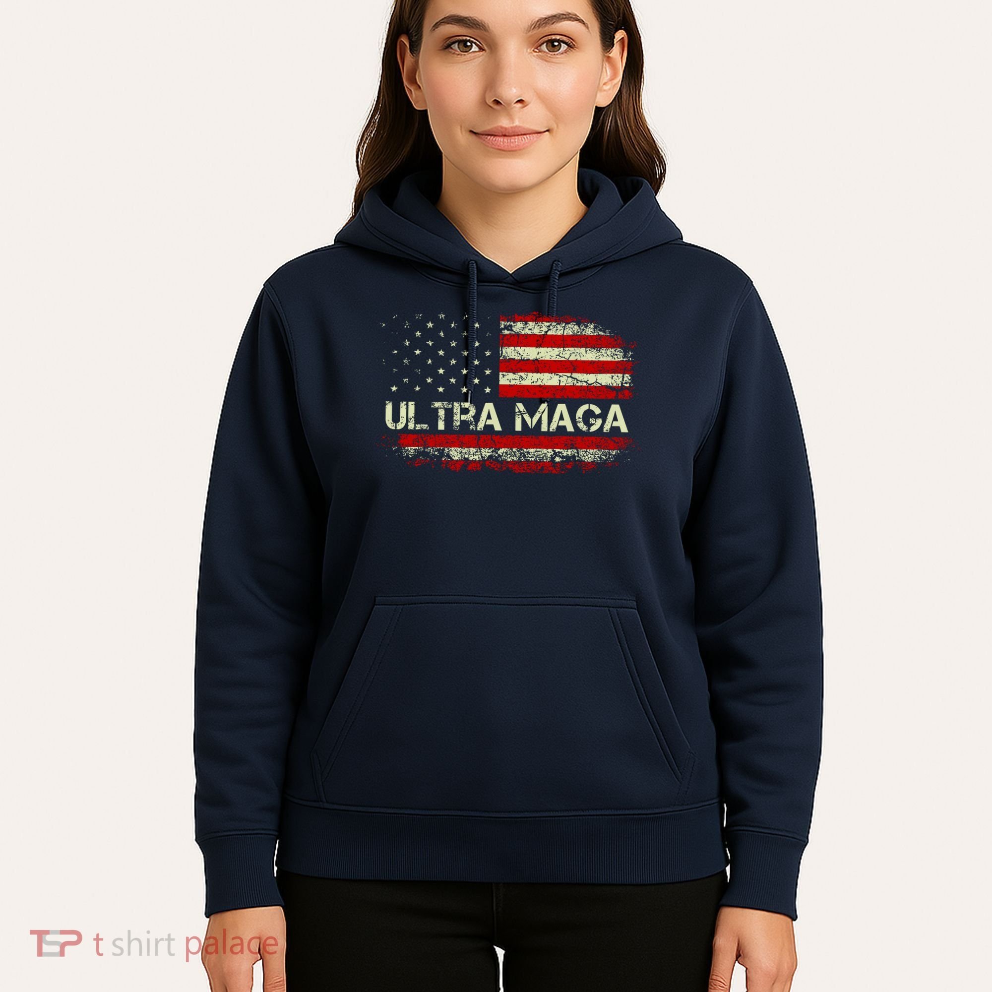 Ultra Maga American Flag Hoodie