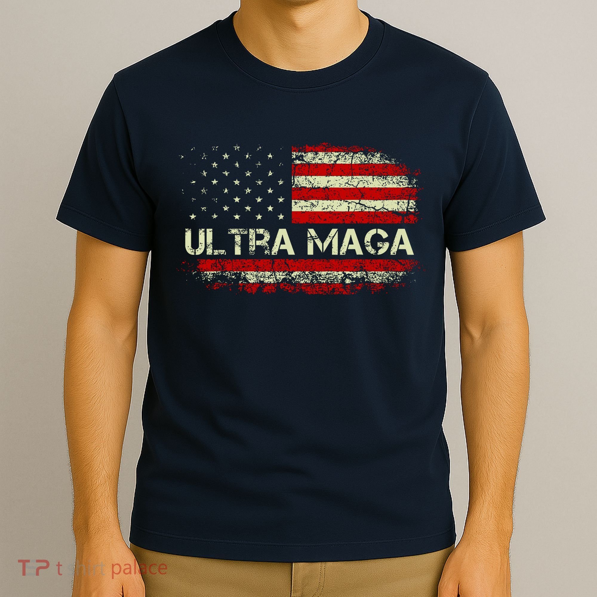 Ultra Maga American Flag T-Shirt