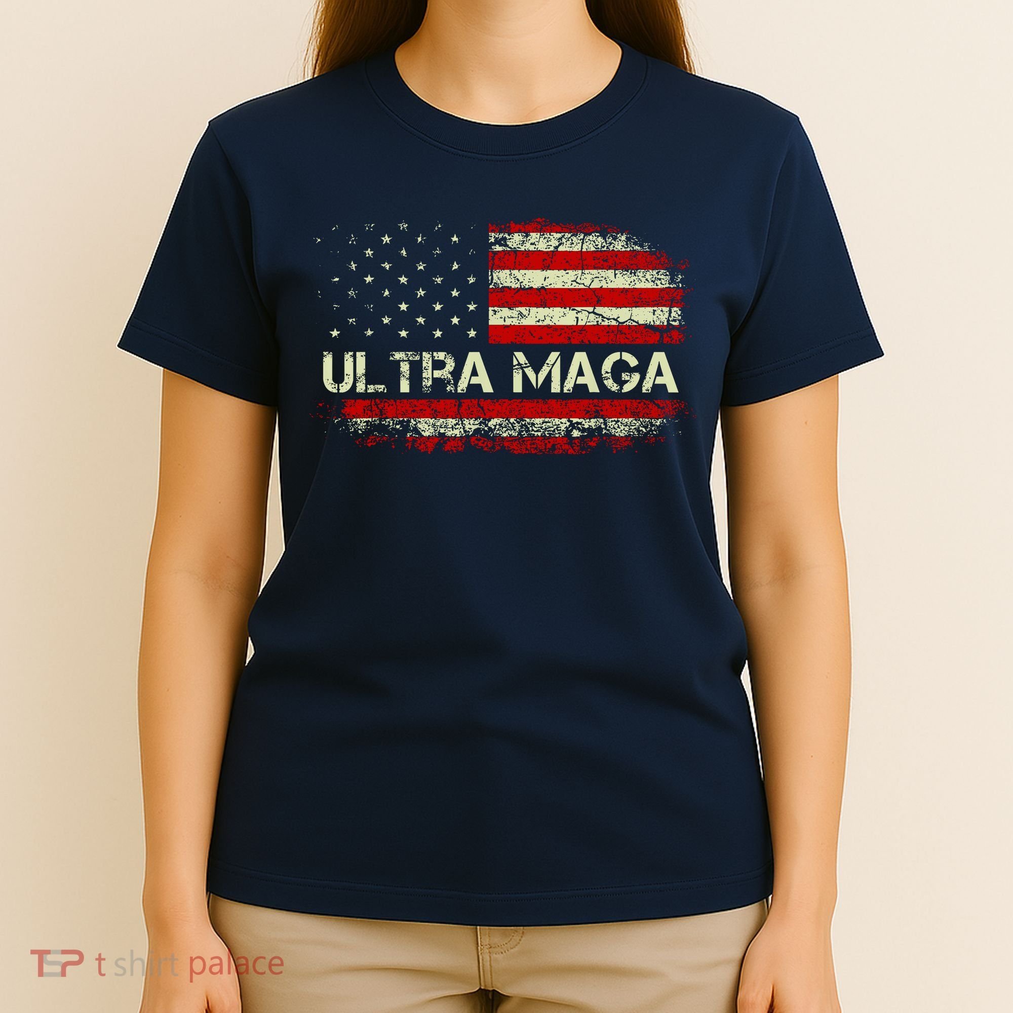 Ultra Maga American Flag T-Shirt