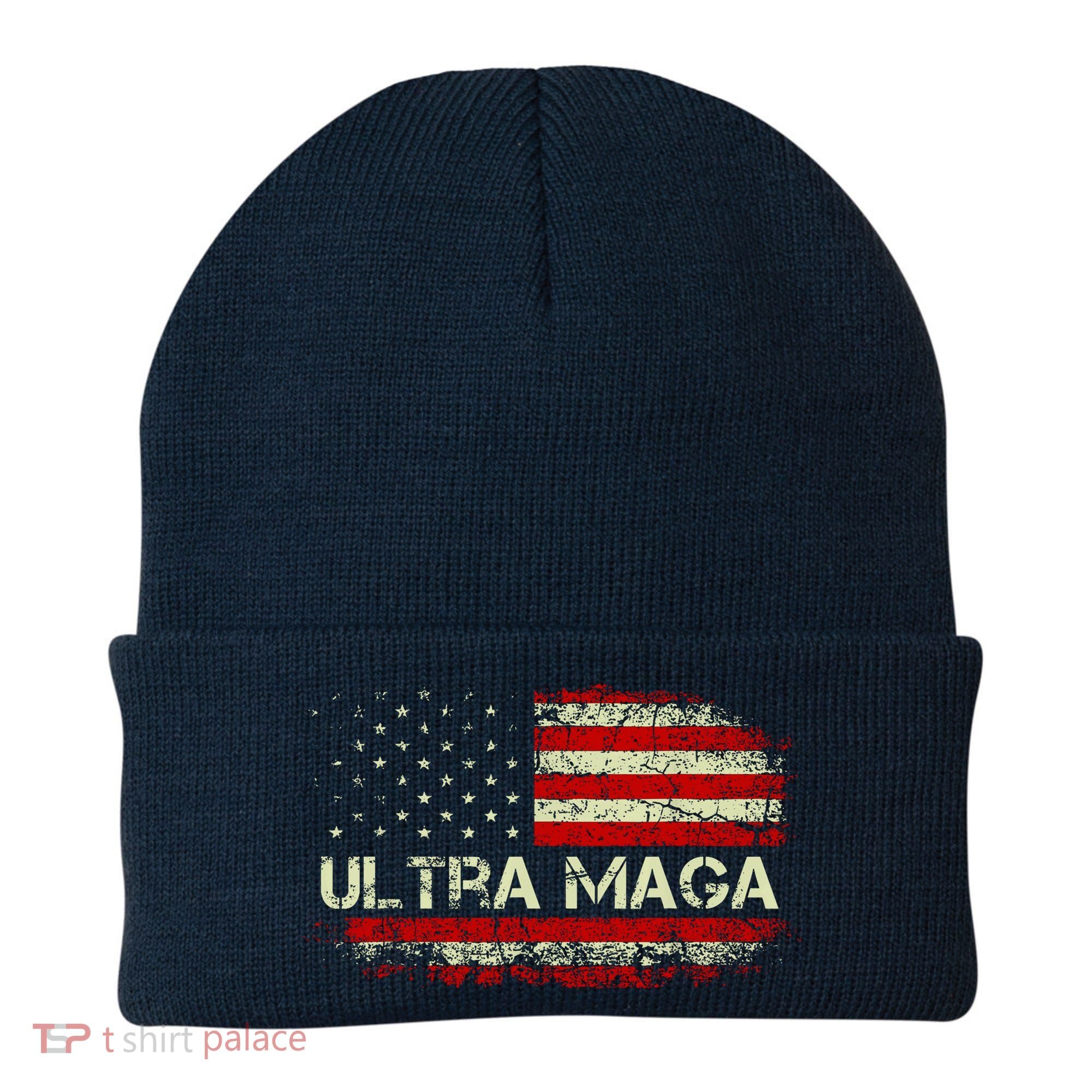 Ultra Maga American Flag Beanie