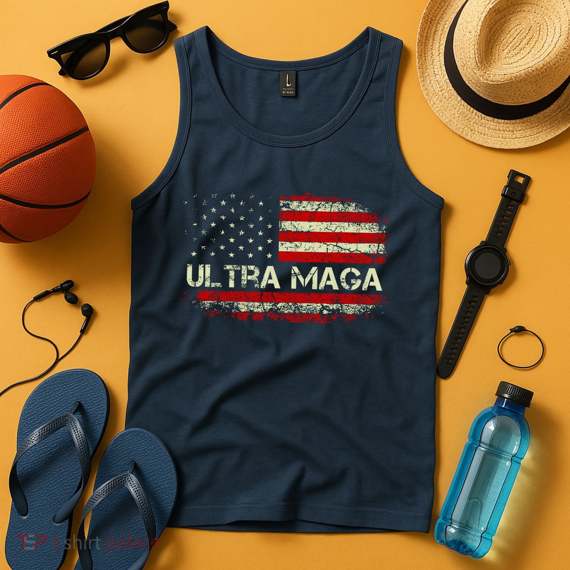 Ultra Maga American Flag Tank Top