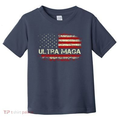 Ultra Maga American Flag Toddler T-Shirt