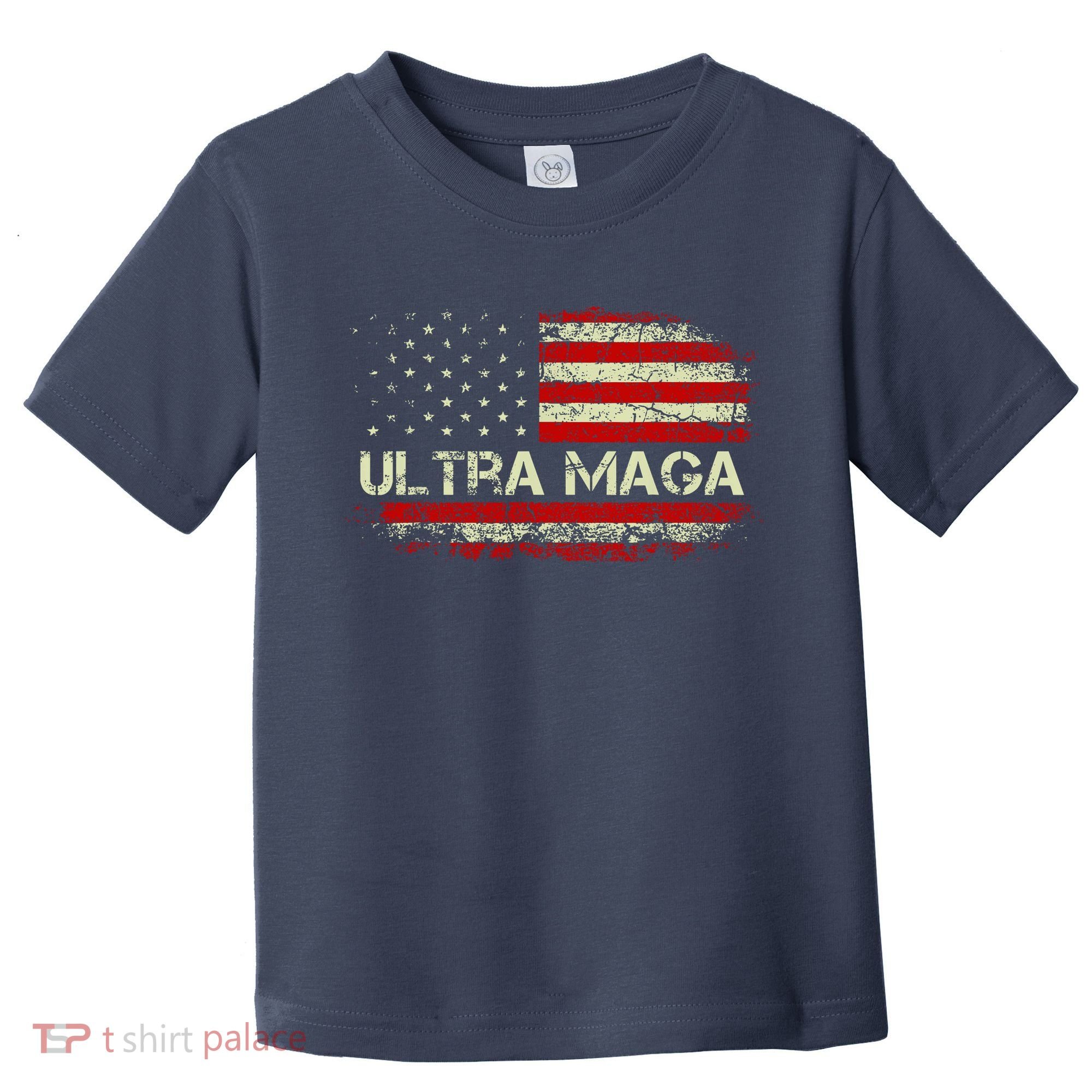 Ultra Maga American Flag Toddler T-Shirt
