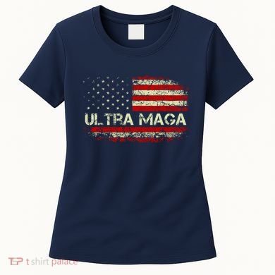 Ultra Maga American Flag Women's T-Shirt