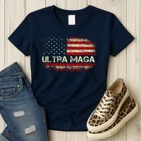 Ultra Maga American Flag Women's T-Shirt thumb 3