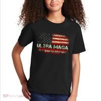 Ultra Maga American Flag Kids T-Shirt thumb 2