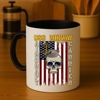 Uss Midway Aircraft Carrier Veterans Day Dad Son Grandpa Gift Coffee Mug thumb 4