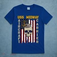 Uss Midway Aircraft Carrier Veterans Day Dad Son Grandpa Gift T-Shirt thumb 5