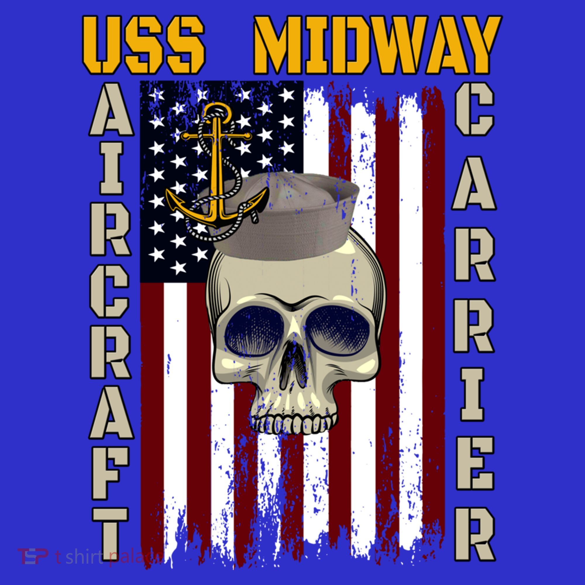 Uss Midway Aircraft Carrier Veterans Day Dad Son Grandpa Gift T-Shirt