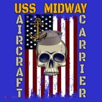 Uss Midway Aircraft Carrier Veterans Day Dad Son Grandpa Gift Mousepad thumb 1