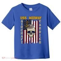 Uss Midway Aircraft Carrier Veterans Day Dad Son Grandpa Gift Toddler T-Shirt thumb 0