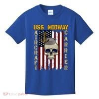 Uss Midway Aircraft Carrier Veterans Day Dad Son Grandpa Gift Kids T-Shirt thumb 0