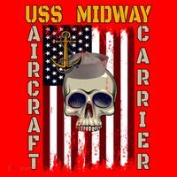 Uss Midway Aircraft Carrier Veterans Day Dad Son Grandpa Gift Santa Hat thumb 1