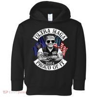 Ultra Maga And Proud Of It Trump Supporter Toddler Hoodie thumb 0