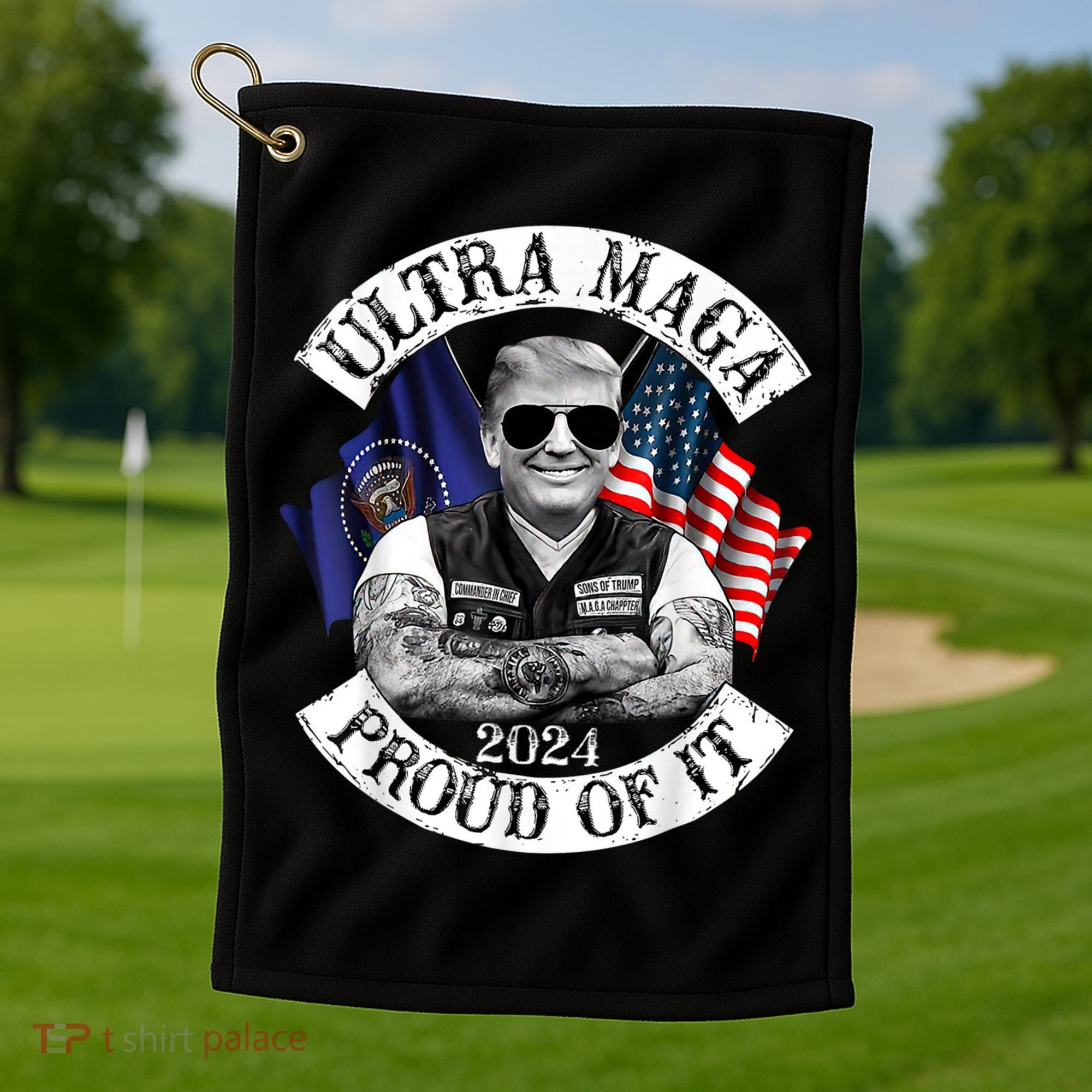 Ultra Maga And Proud Of It Trump Supporter Golf Towel