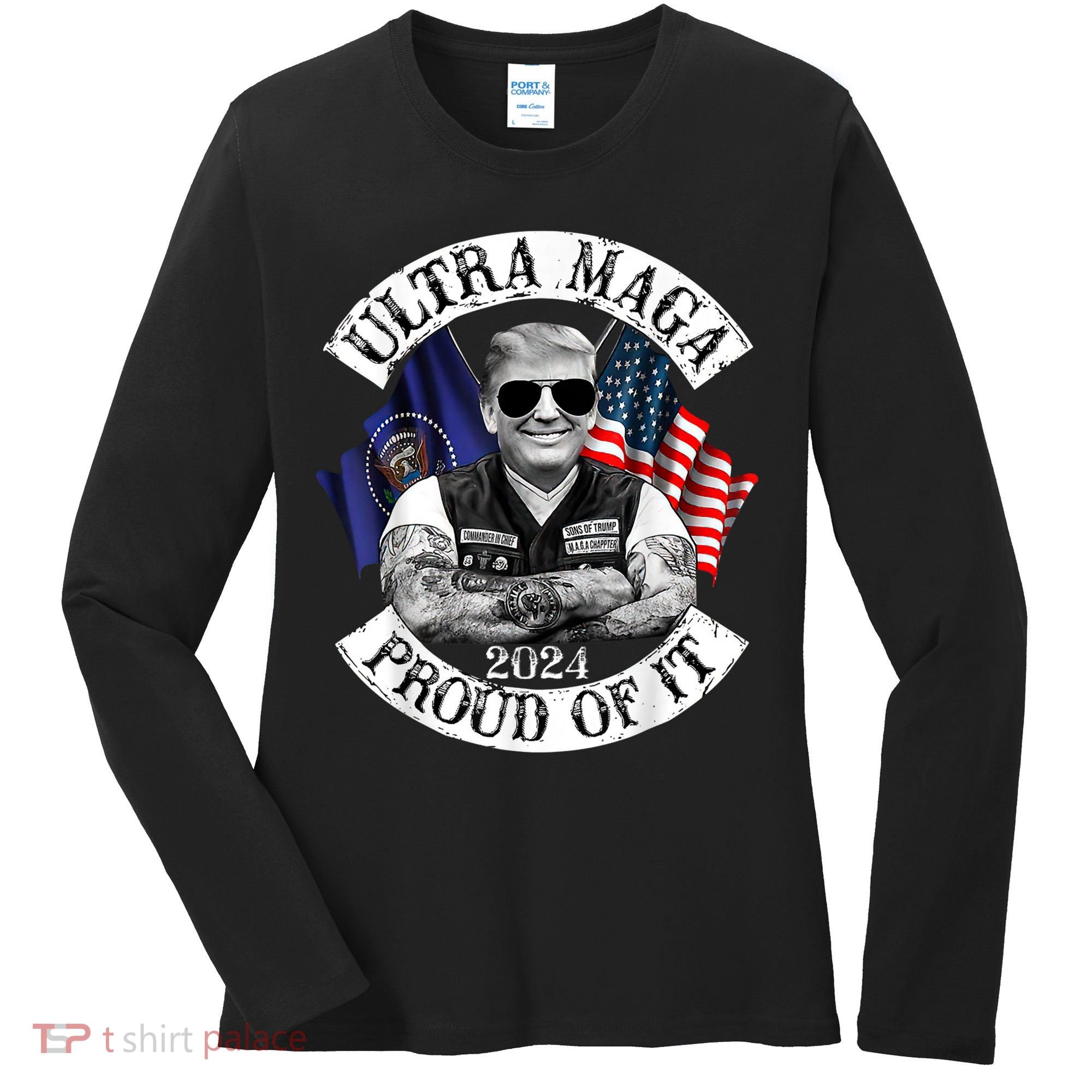 Ultra Maga And Proud Of It Trump Supporter Women's Long Sleeve Shirt