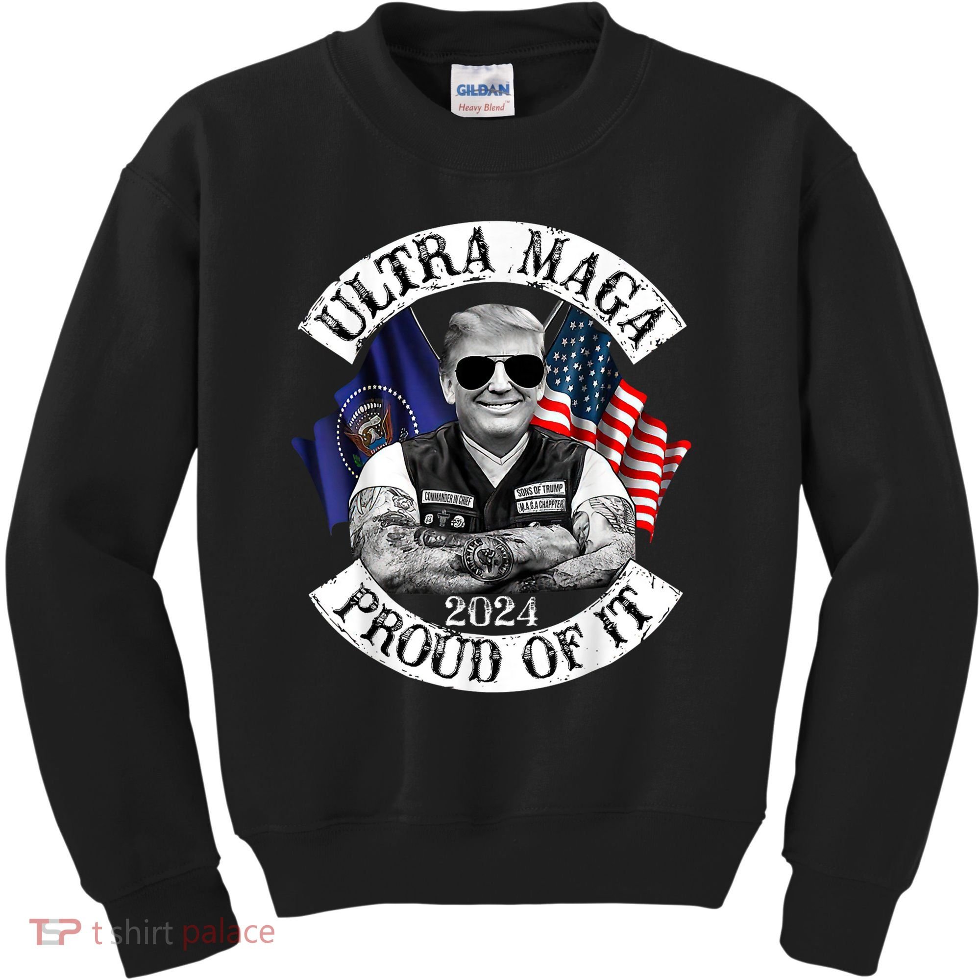 Ultra Maga And Proud Of It Trump Supporter Kids Sweatshirt