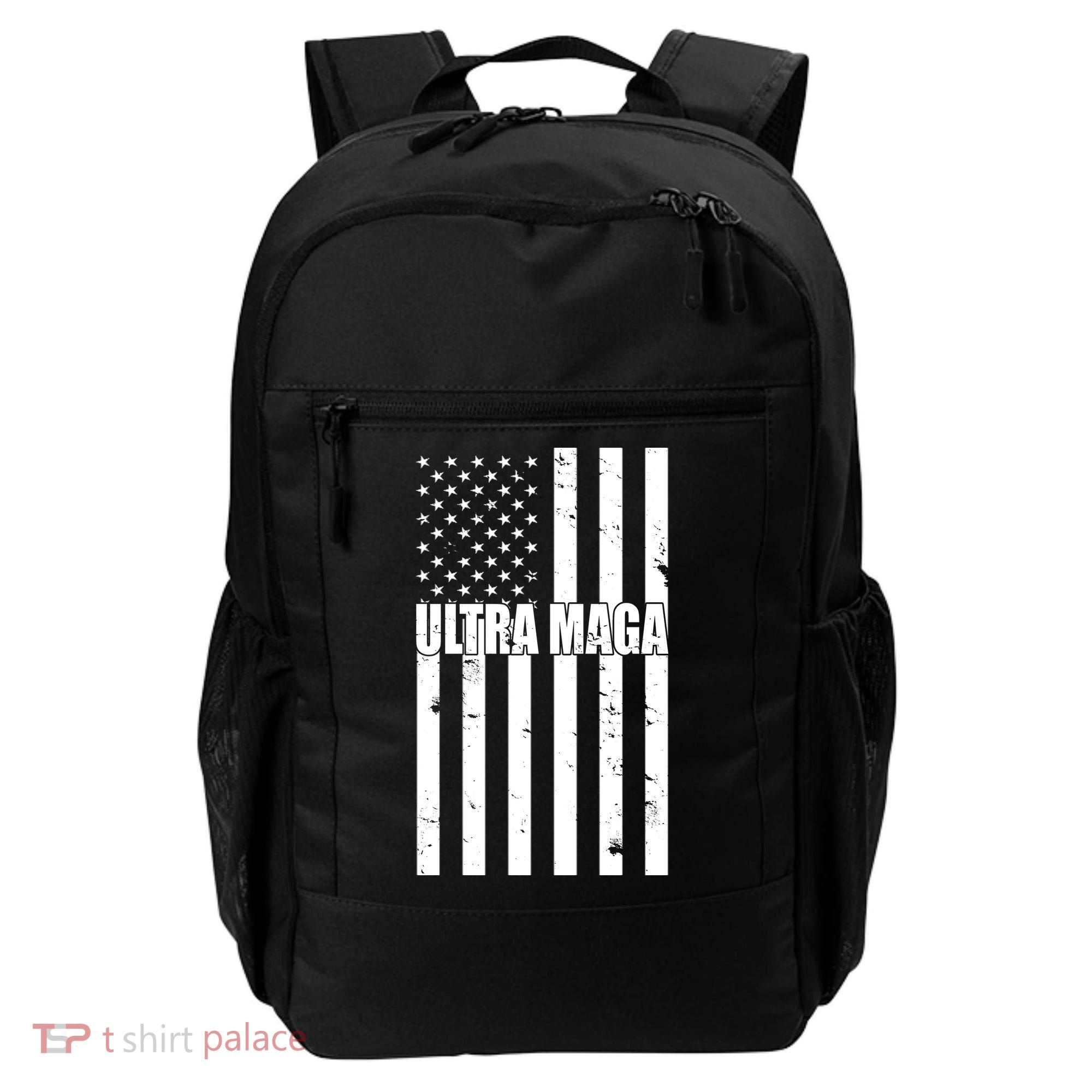 Ultra Maga American Flag Backpack