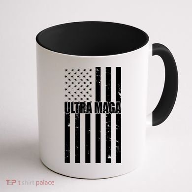 Ultra Maga American Flag Coffee Mug back