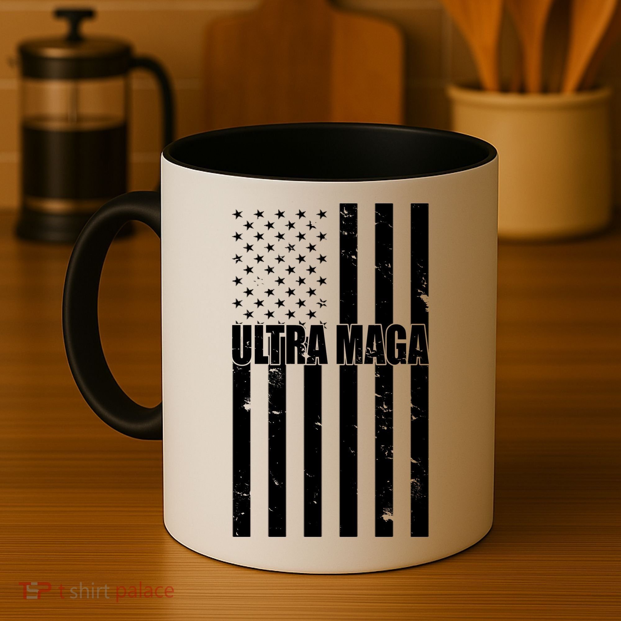 Ultra Maga American Flag Coffee Mug