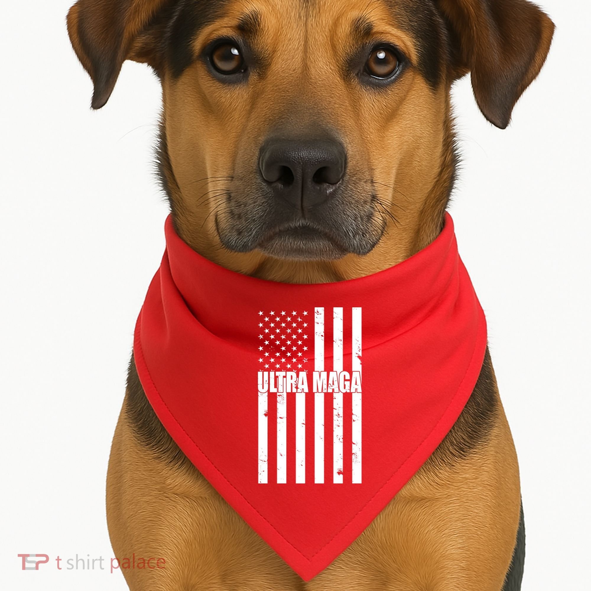 Ultra Maga American Flag USA-Made Doggie Bandana