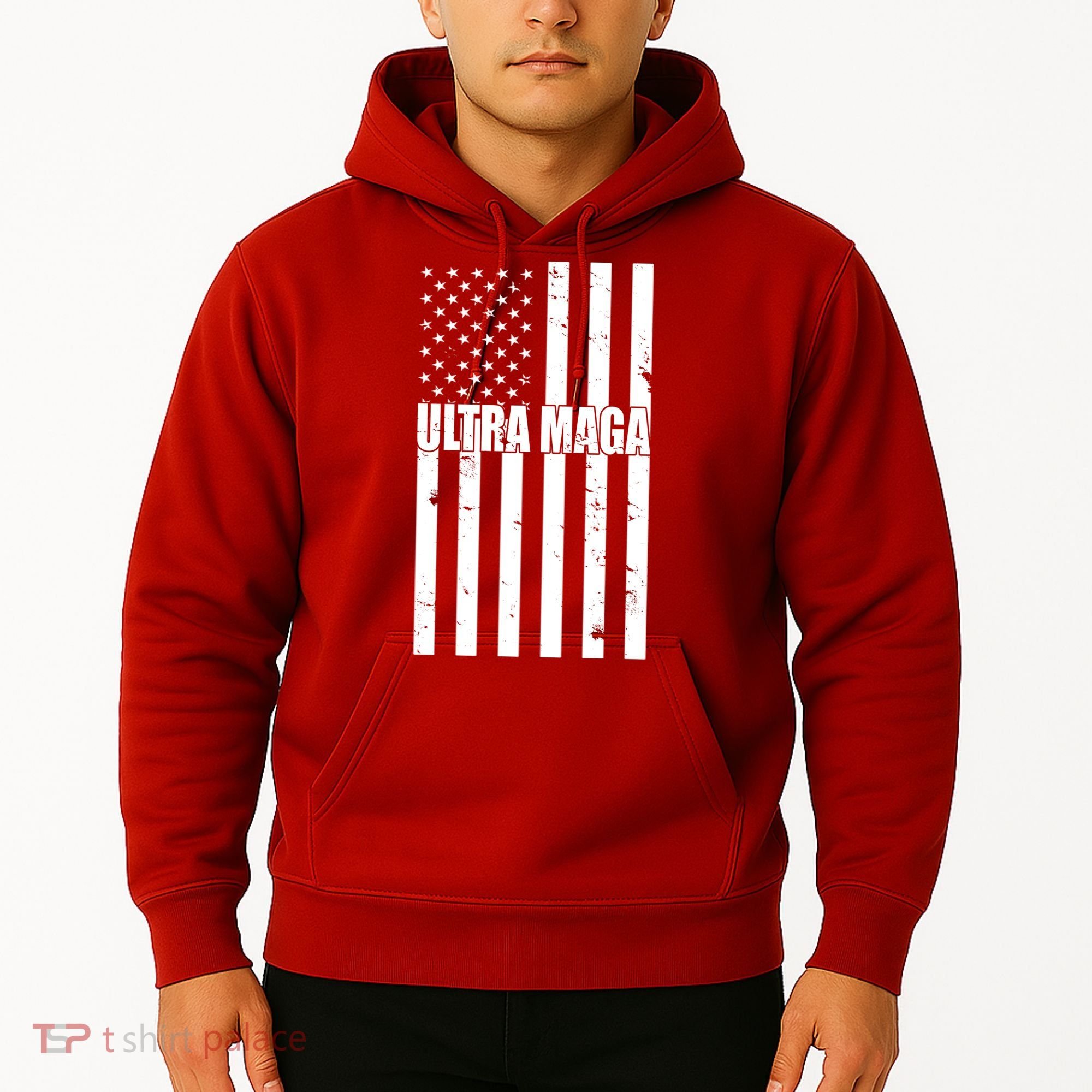 Ultra Maga American Flag Hoodie