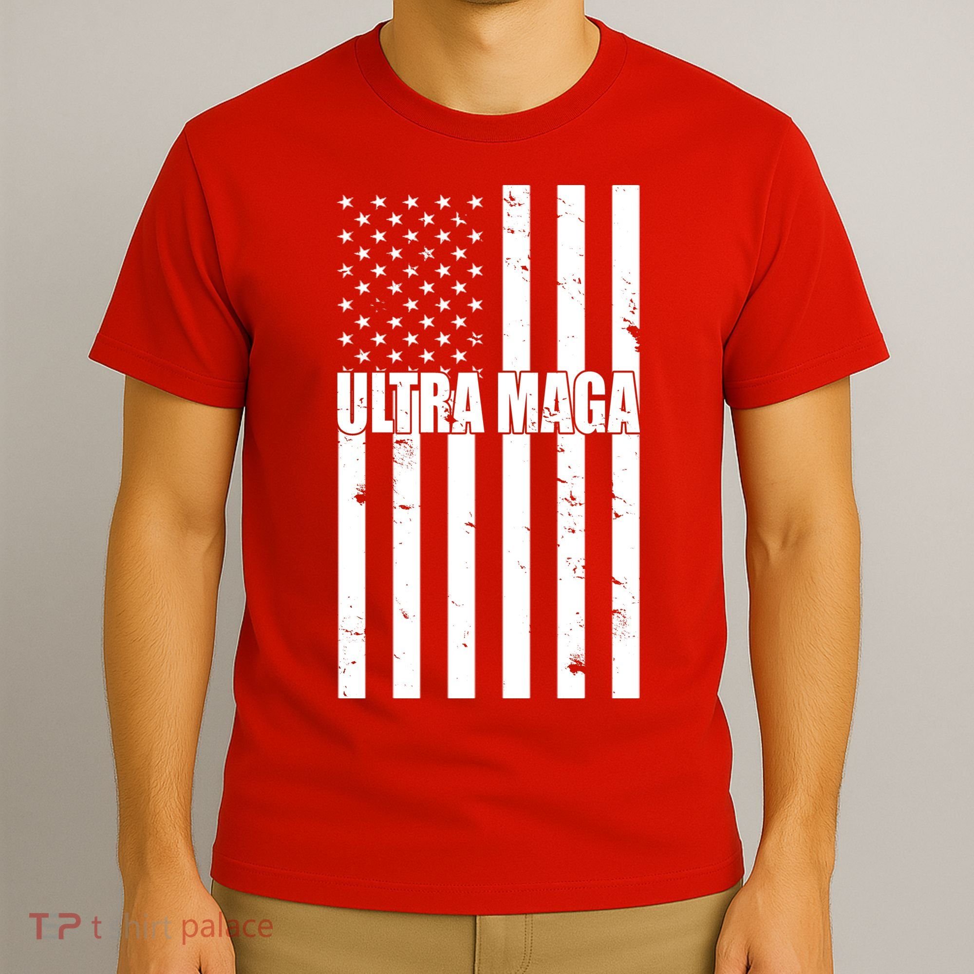 Ultra Maga American Flag T-Shirt