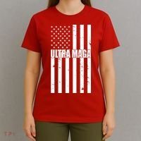 Ultra Maga American Flag T-Shirt thumb 4