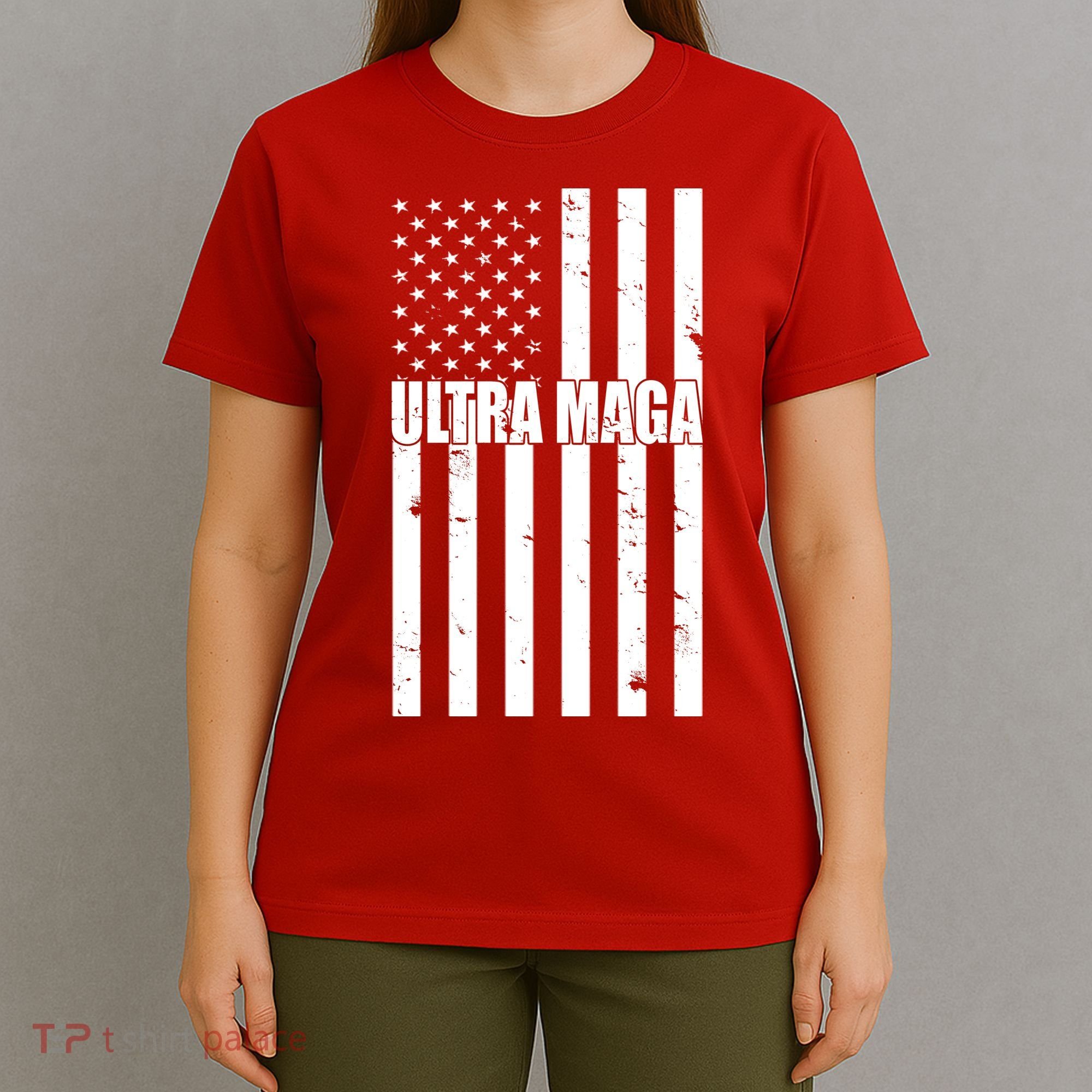 Ultra Maga American Flag T-Shirt