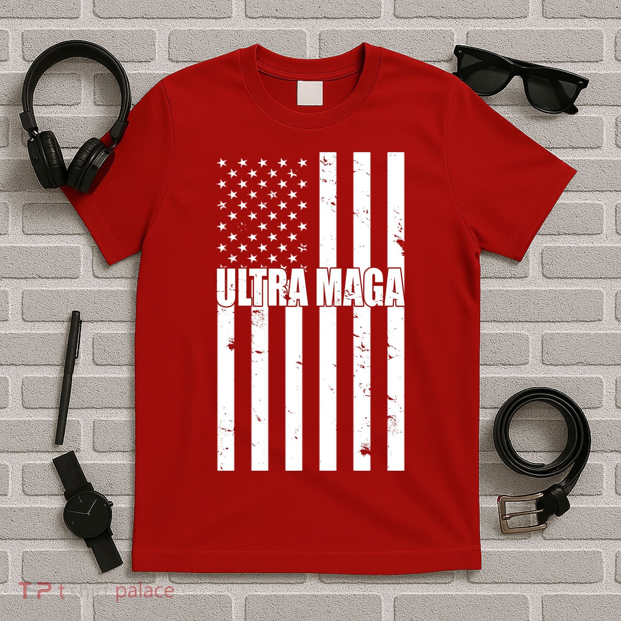 Ultra Maga American Flag T-Shirt