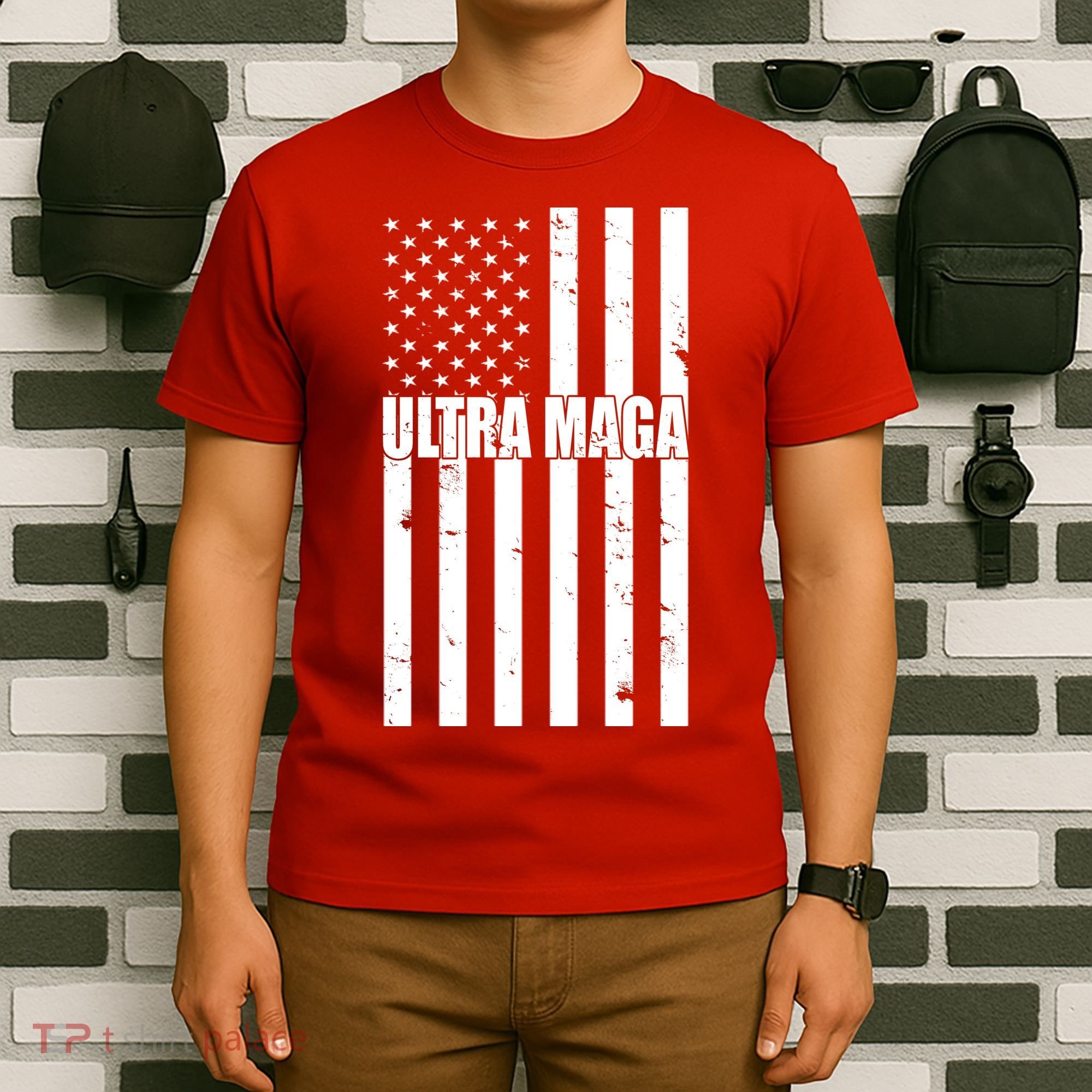 Ultra Maga American Flag T-Shirt