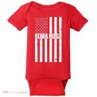 Ultra Maga American Flag Baby Bodysuit thumb 0
