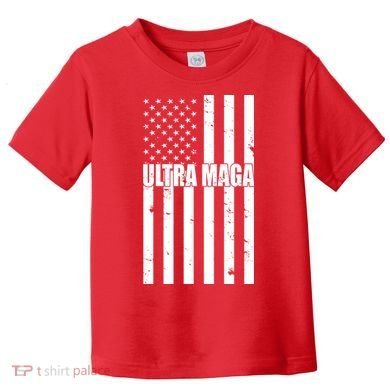 Ultra Maga American Flag Toddler T-Shirt