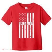 Ultra Maga American Flag Toddler T-Shirt thumb 0