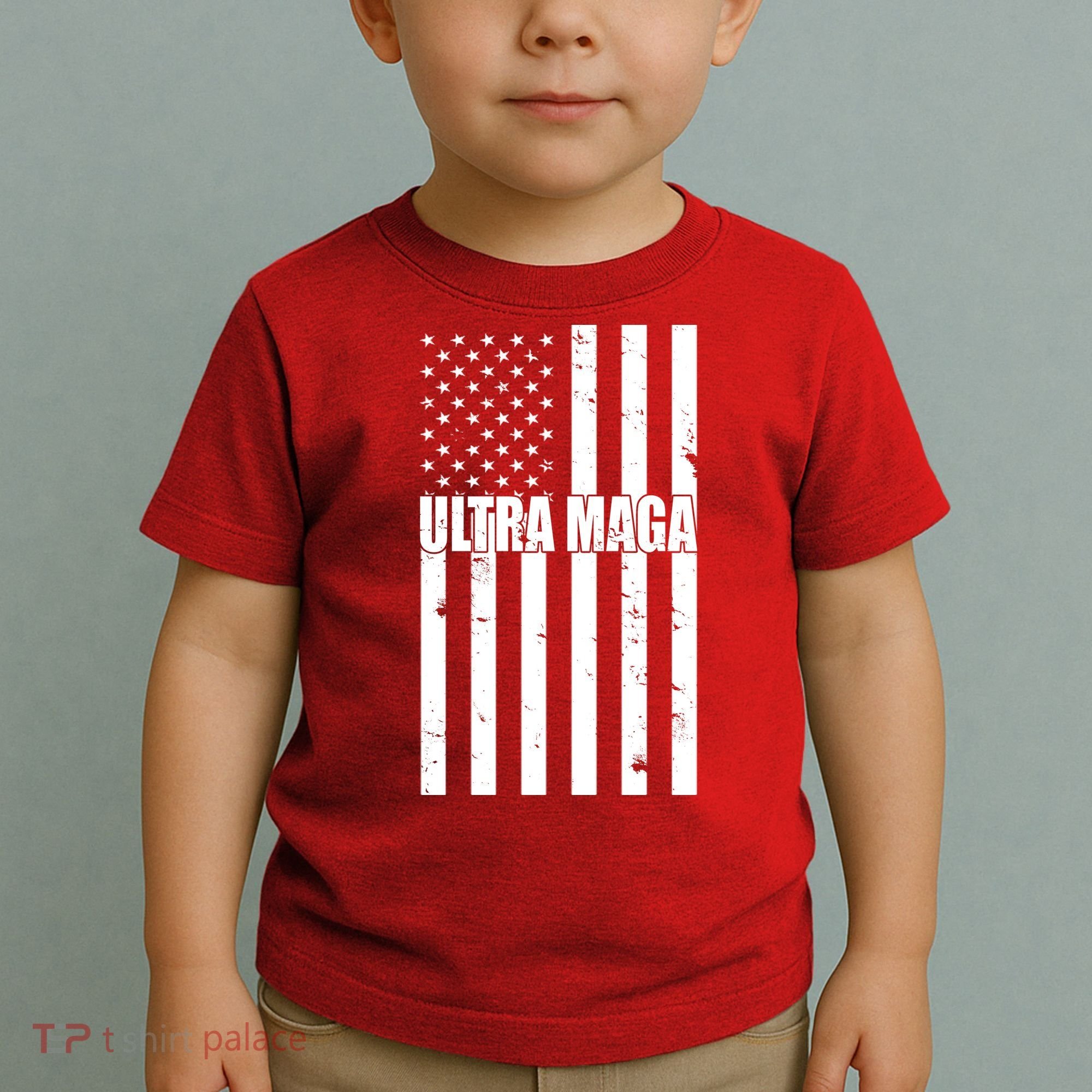 Ultra Maga American Flag Toddler T-Shirt