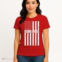 Ultra Maga American Flag Women's T-Shirt thumb 4
