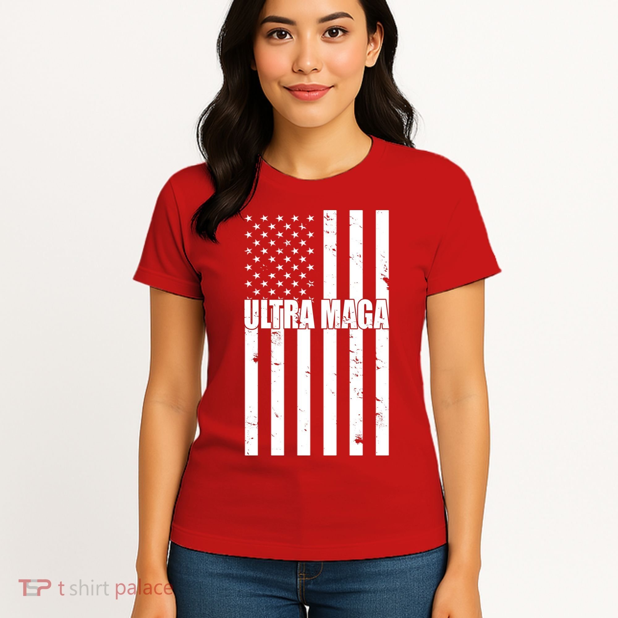 Ultra Maga American Flag Women's T-Shirt