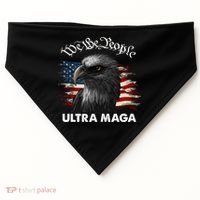 Ultra MAGA American Flag We The People Eagle USA-Made Doggie Bandana thumb 0