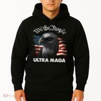 Ultra MAGA American Flag We The People Eagle Hoodie thumb 2