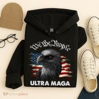 Ultra MAGA American Flag We The People Eagle Hoodie thumb 4